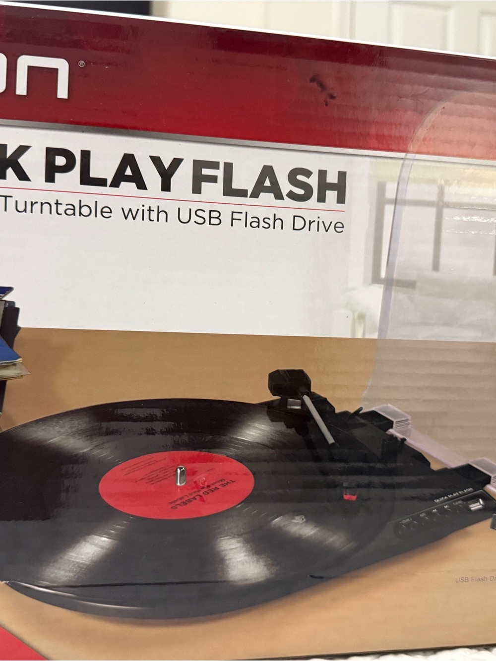 USB Turntable Record Player - Black